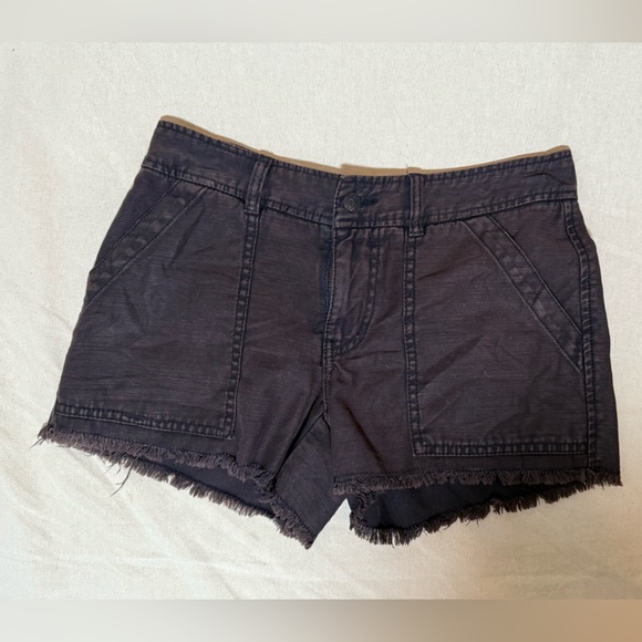 Free People Pants - Free People High Waist Chocolate Khaki Cargo Shorts sz 2